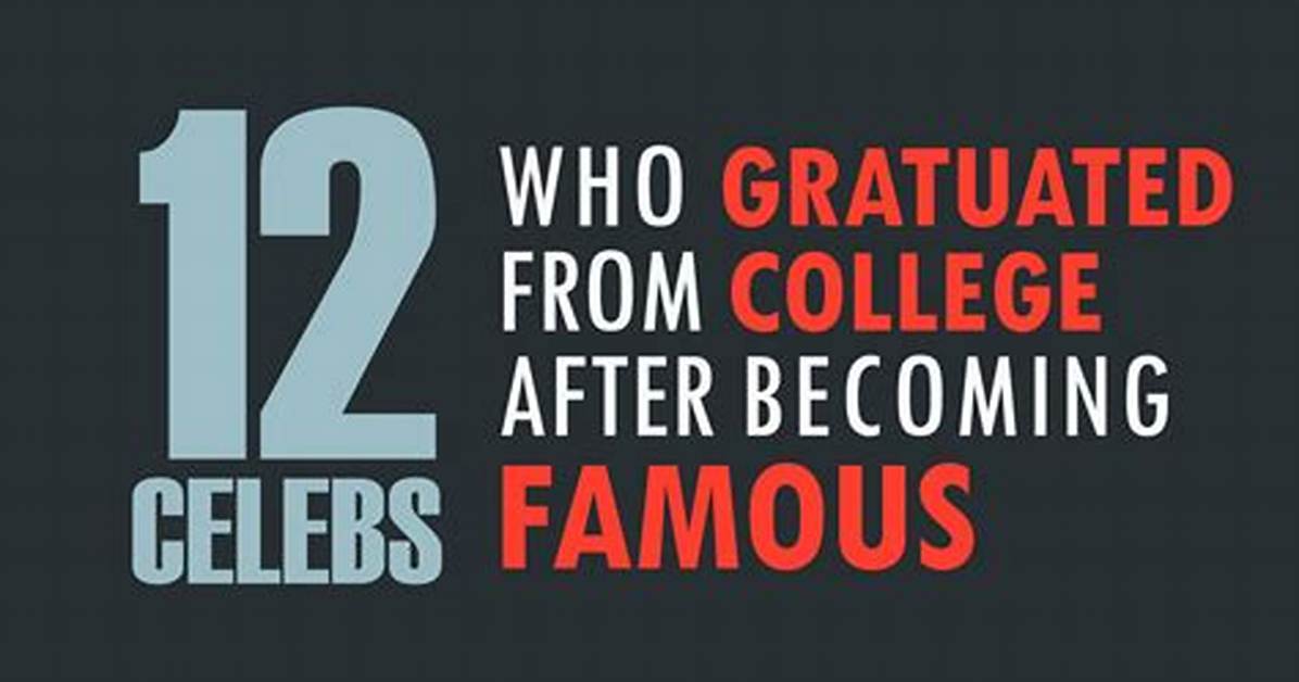5 Celebs That Quit College to Become a Star