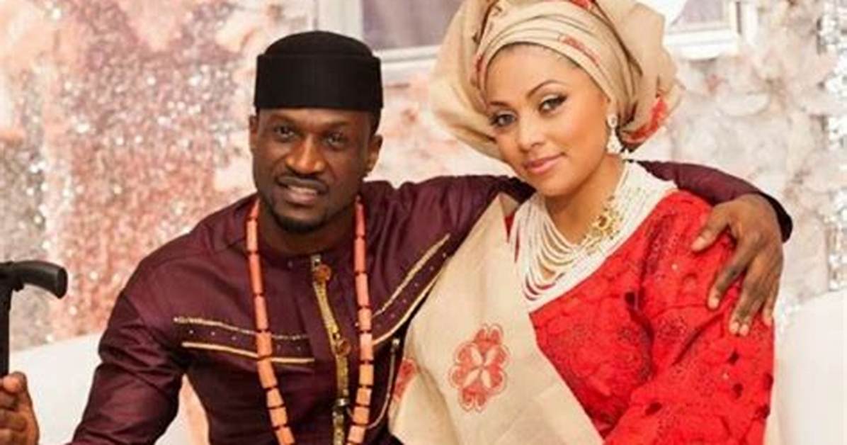 50 and Fabulous – Peter Okoye Celebrates His Wife Lola Omotayo as She Climbs the 5Th Floor (Photos)