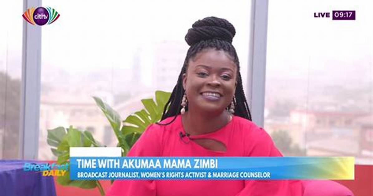 All the Times Akumaa Mama Zimbi Carried a Dstv Dish on Her Head as a Head Gear