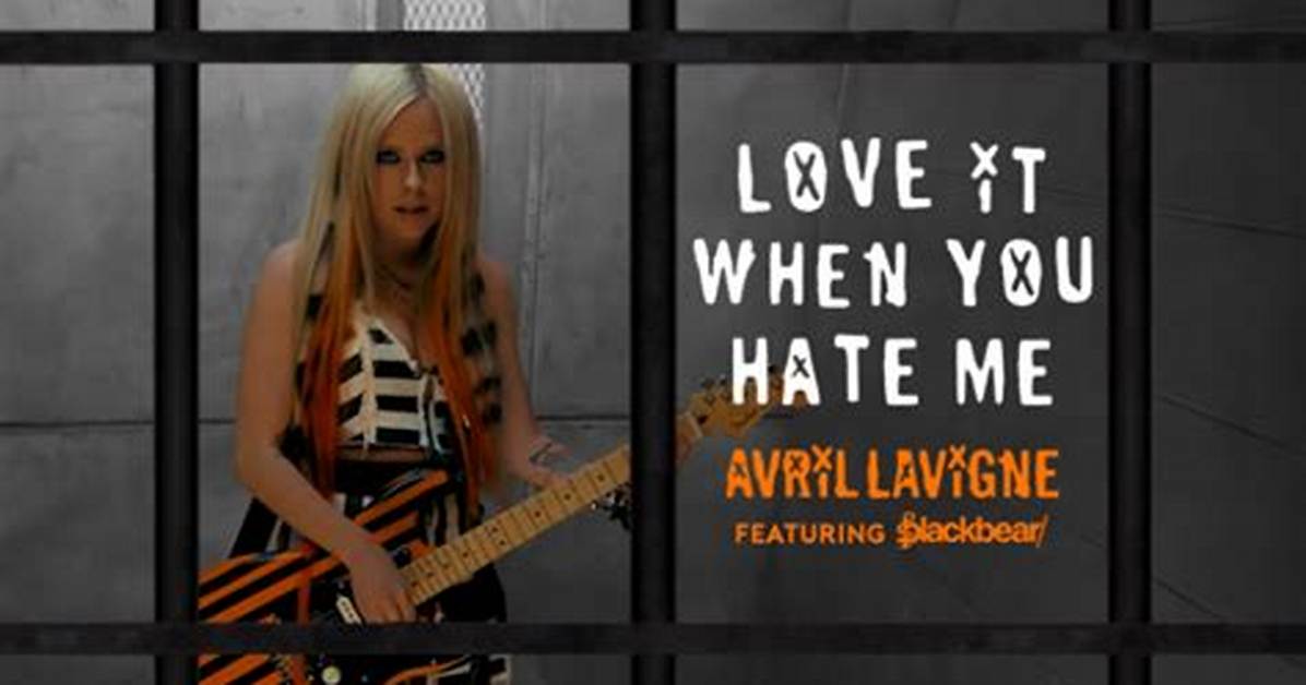 Avril Lavigne and Blackbear Share Criminally Good 'Love It When You Hate Me' Video