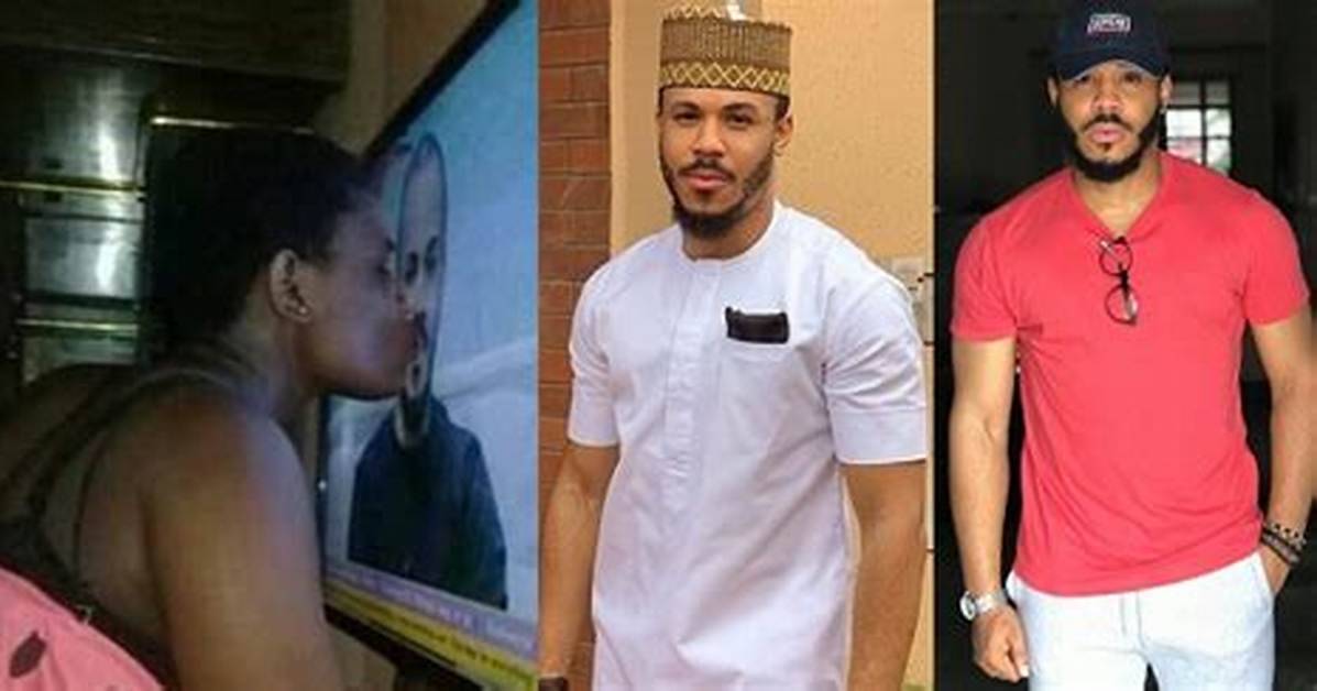 Bbnaija: Lady Goes Crazy over Ozo, Kisses Him on Tv Screen