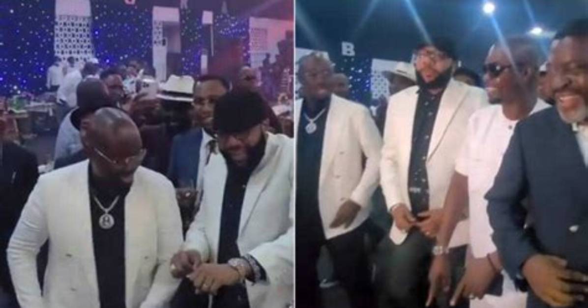 Billionaires Club: E-Money, Obi Cubana & Others Dine with Jowizaza in His Mansion (Video)