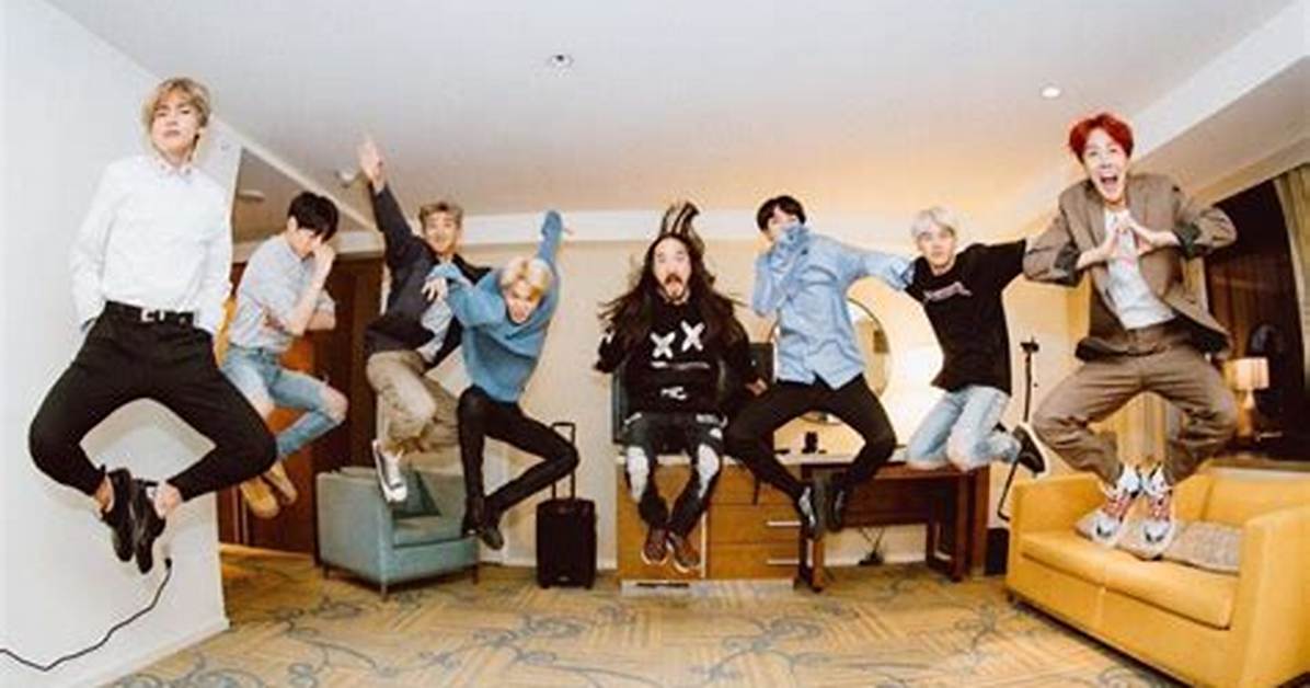 Bts and Steve Aoki Meet up Days Ahead of 'Mic Drop' Remix