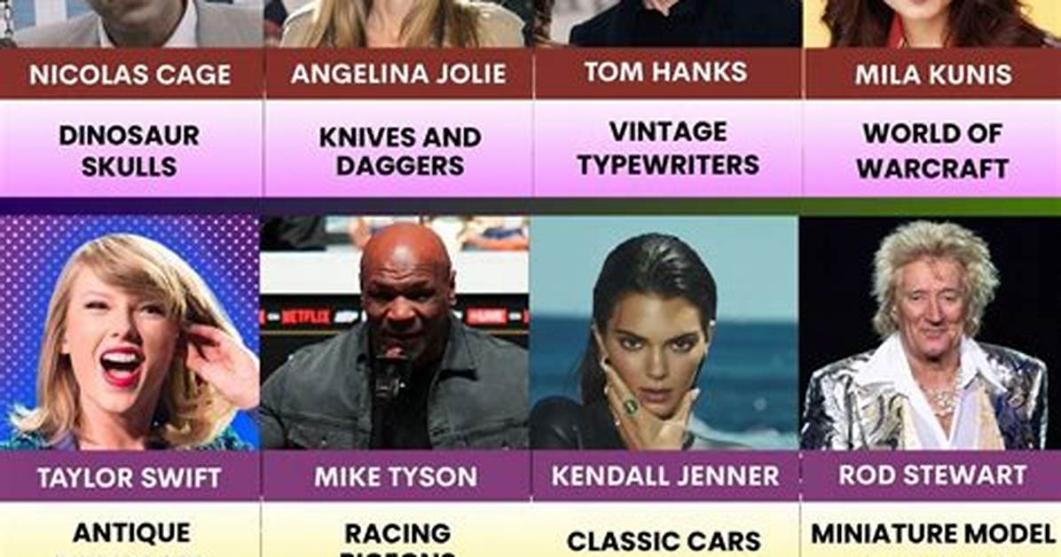 Celebrities and Their Surprising Hobbies