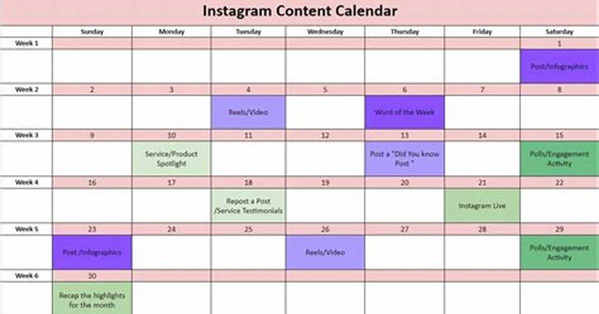 Creating an Instagram Content Calendar: How to Plan, Produce, and Promote Posts That Gain Likes