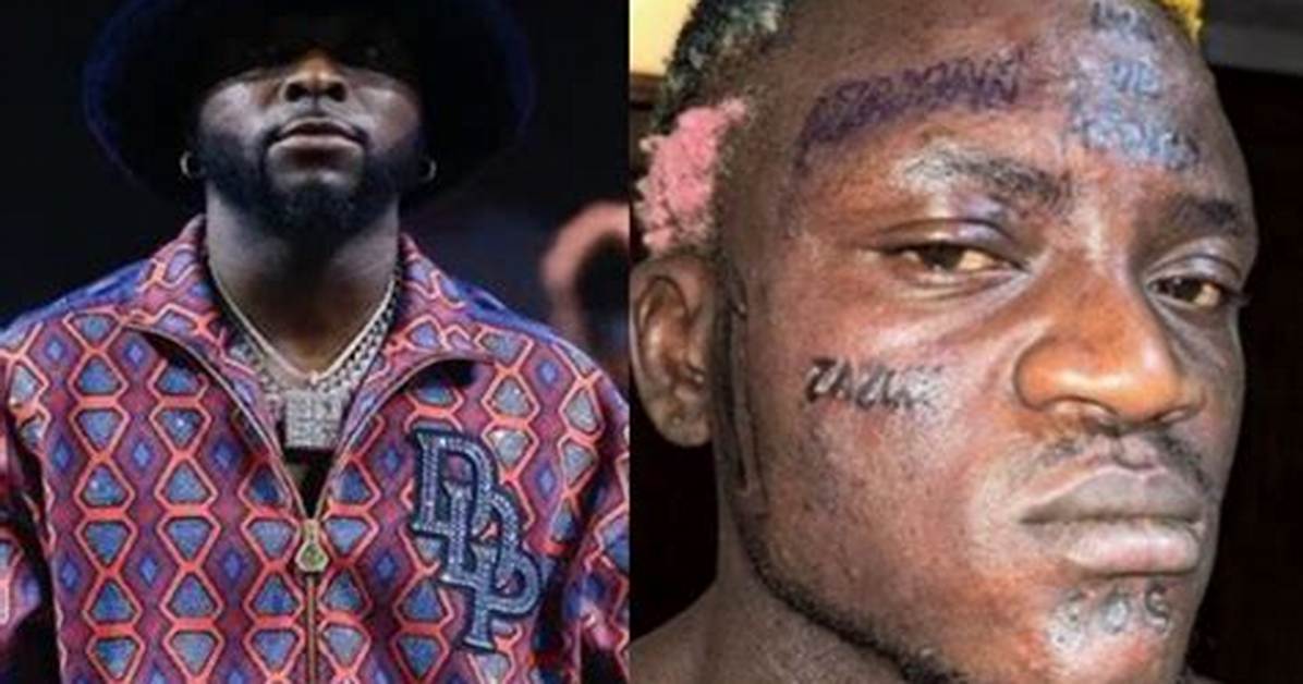Davido Reacts to Portable’s New Face Tattoos (Photo)
