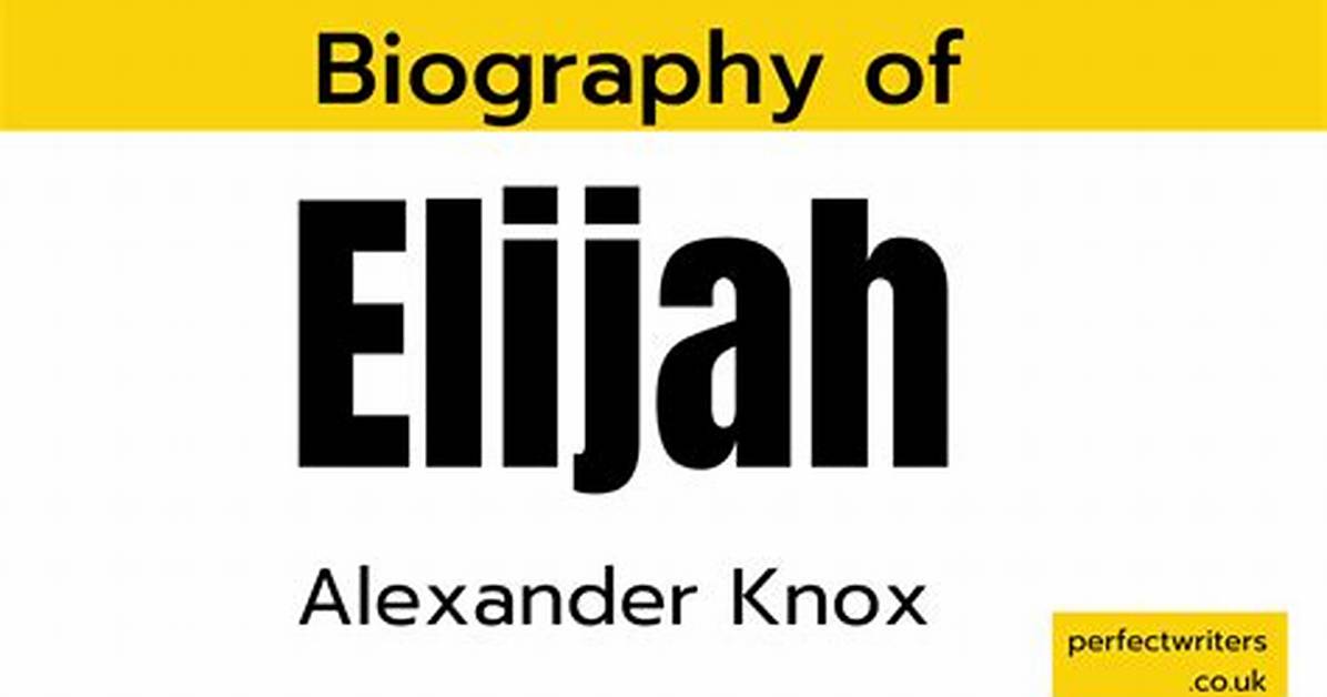 Elijah Alexander Knox - Net Worth, Age, Height, Birthday, Bio, Wiki!