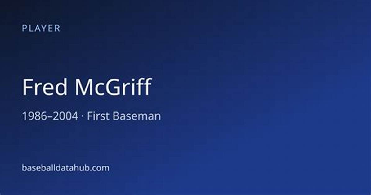 Fred Mcgriff Bio, Age, Family, Stats, Career, Net Worth