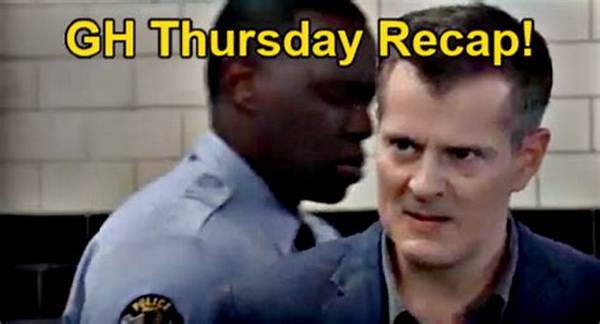 General Hospital Recap: Thursday, October 5 – Gladys Exits After Sonny’s Grim Threat – Dr. Montague Arrested