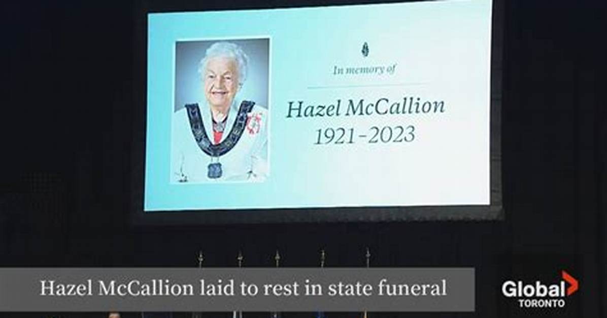 Hazel Mccallion Funeral: When Is Hazel Mccallion Funeral?