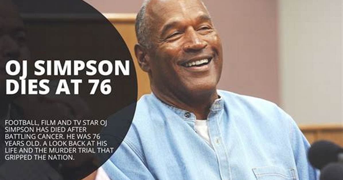 Is Oj Simpson Sick? Does Oj Simpson Have Cancer?