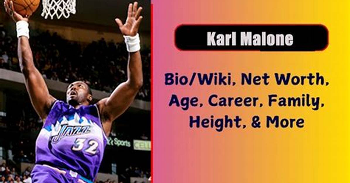 Karl Malone Net Worth, Age, Height, Bio, Birthday, Wiki!