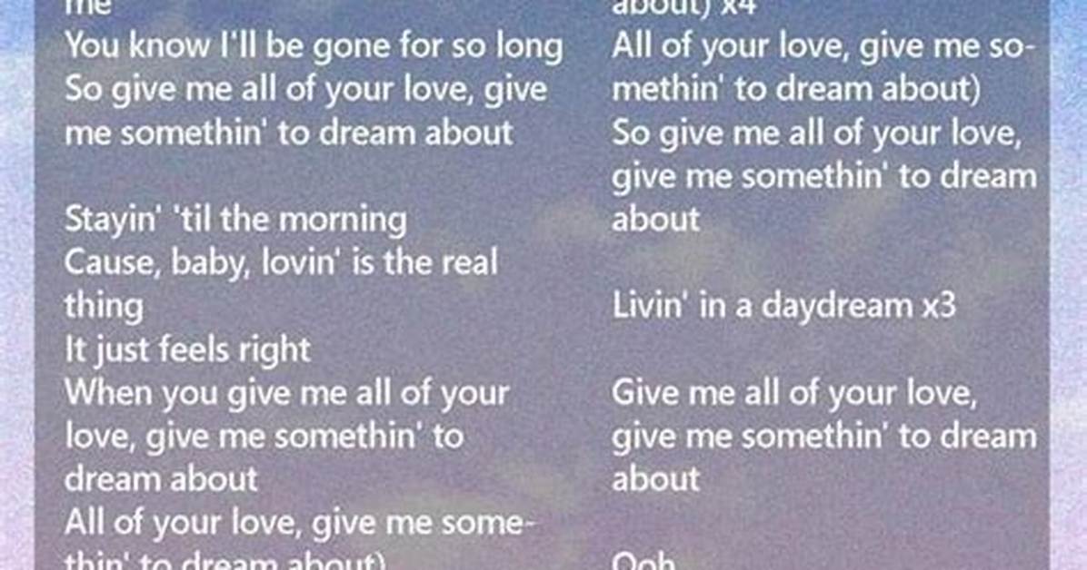 Lyrics: Harry Styles – Daydreaming