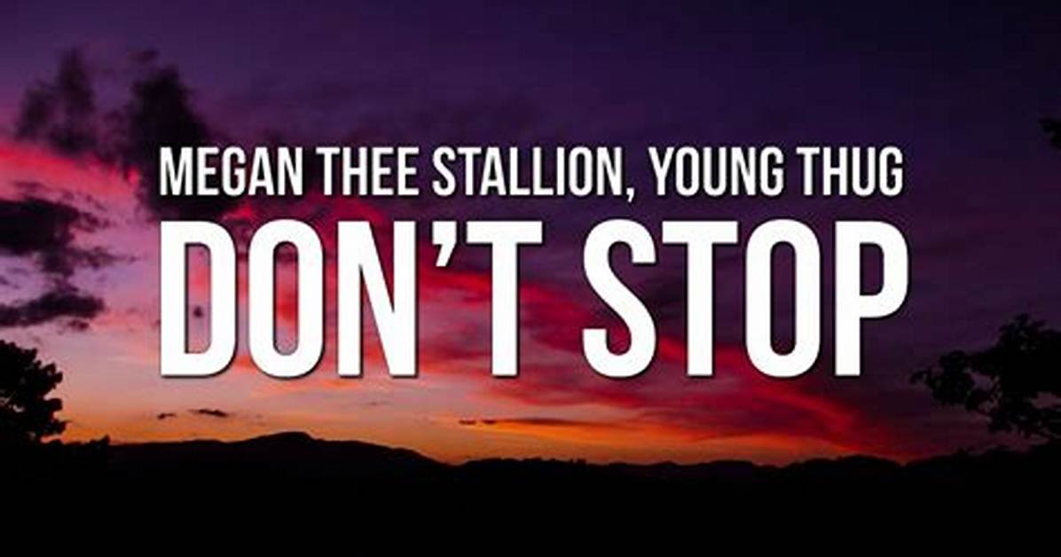 Lyrics: Megan Thee Stallion Ft Young Thug – Don’t Stop