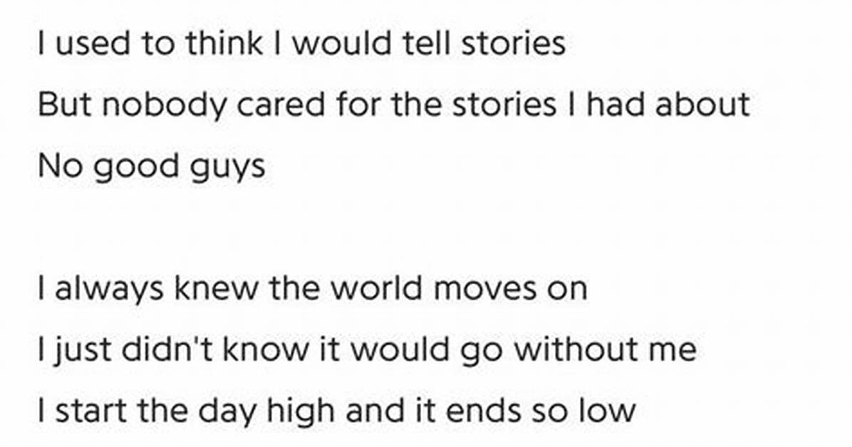 Lyrics: Mitski – Working for the Knife