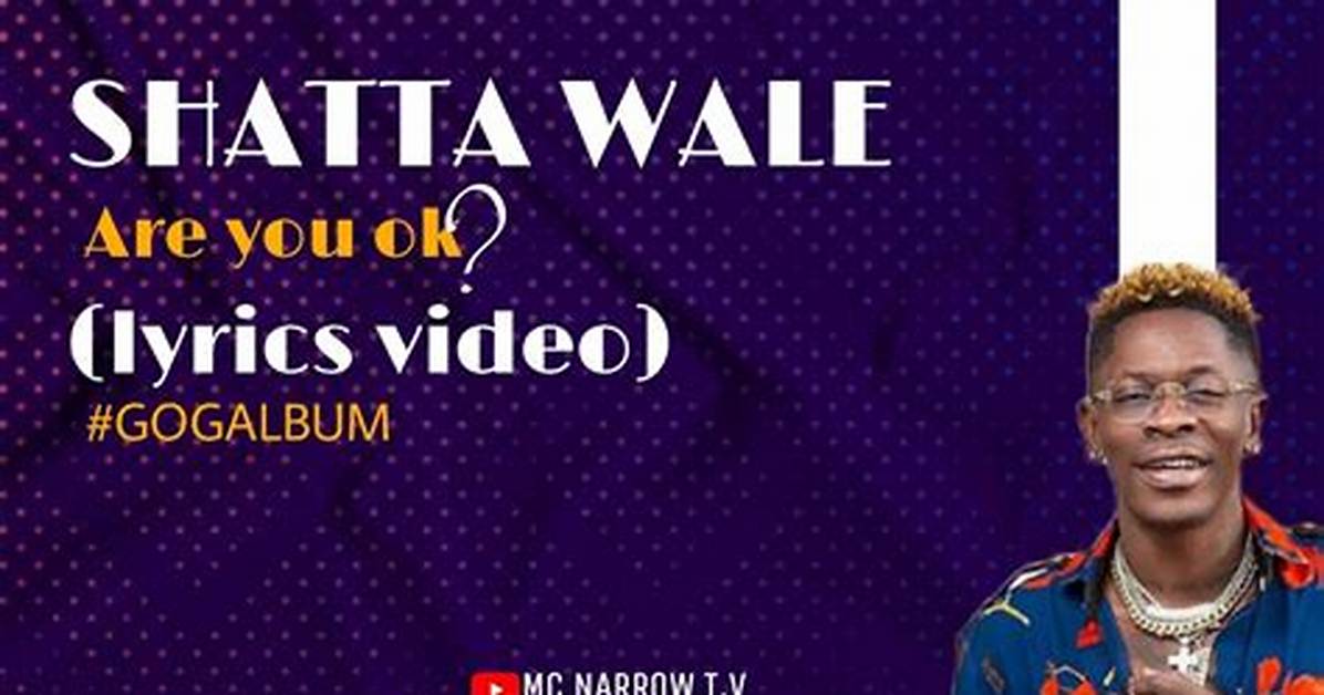 Lyrics: Shatta Wale – Are You Ok?