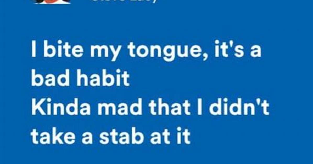 Lyrics: Steve Lacy – Bad Habit