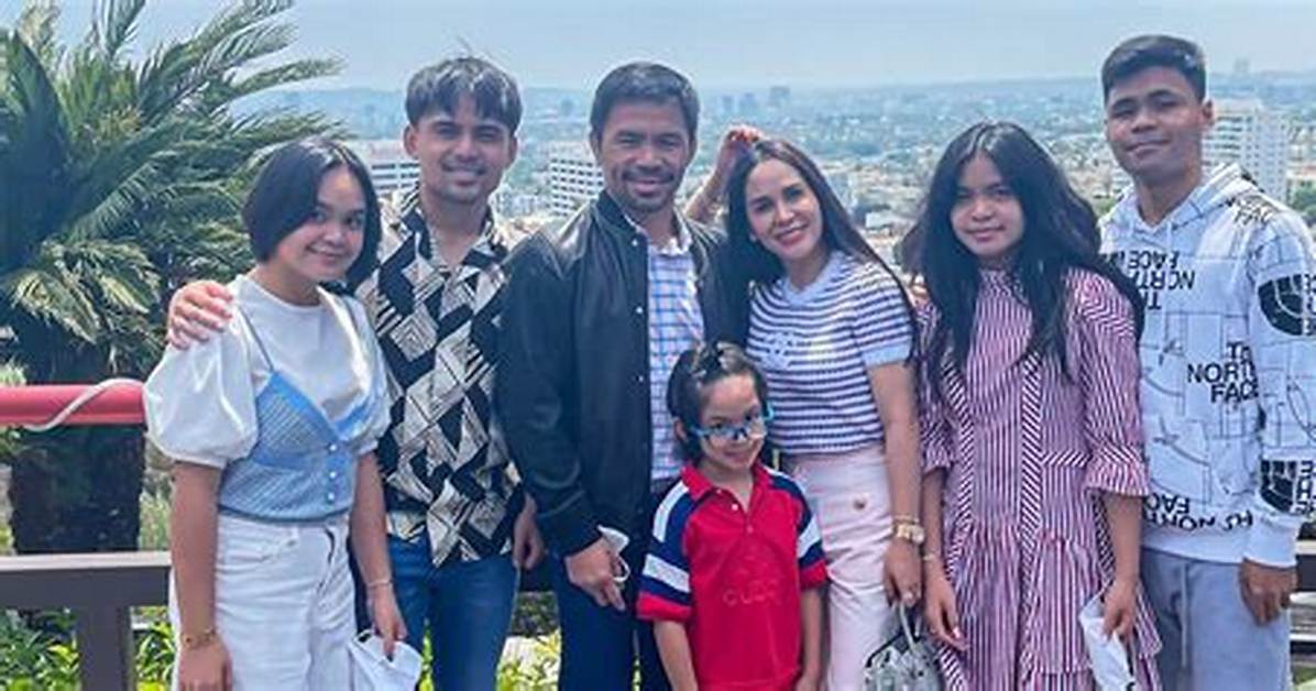 Manny Pacquiao ‘Parades’ His 5 Children on Social Media
