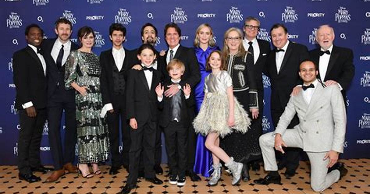 Mary Poppins Returns for the European Premiere at the Royal Albert Hall