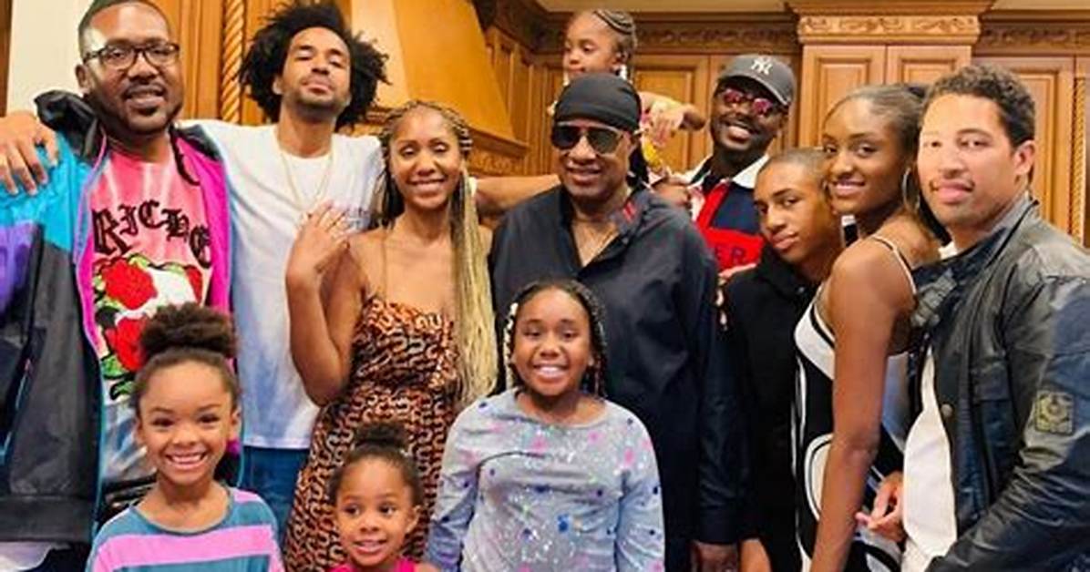 Meet Stevie Wonder's Nine Children