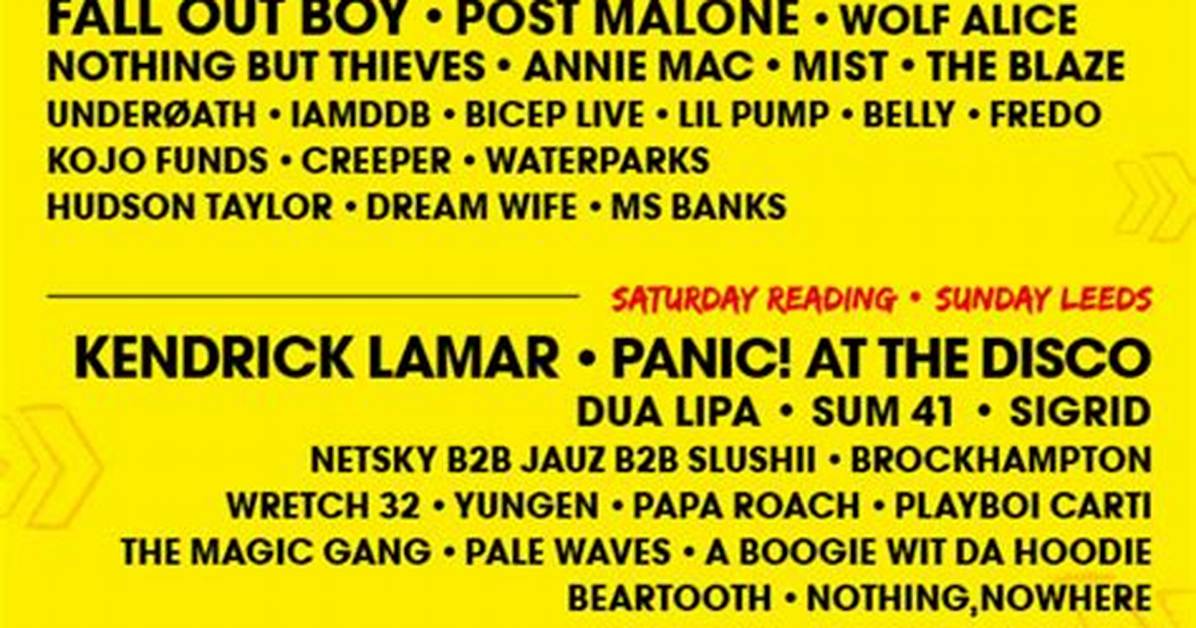 Reading & Leeds Festival 2018 Adds More Acts to Line-Up