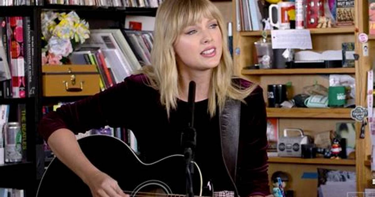 Taylor Swift Performs Acoustic Tiny Desk Concert for Npr