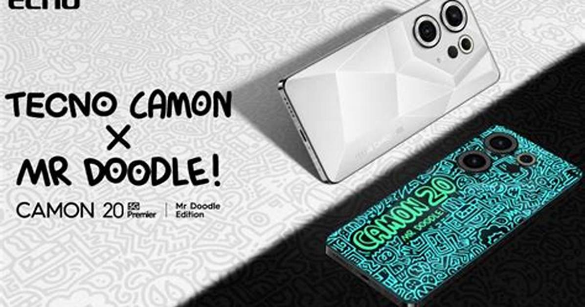 Tecno Launches Camon 20 Series Mr Doodle Edition with World-First Back Cover Adorned with Graffiti-Style Art.