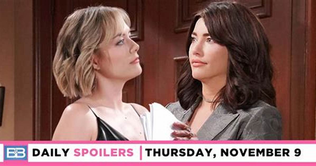 The Bold and the Beautiful Spoilers: Steffy Shocked as Liam Calls off Hope Divorce – Gives Finn the Advantage