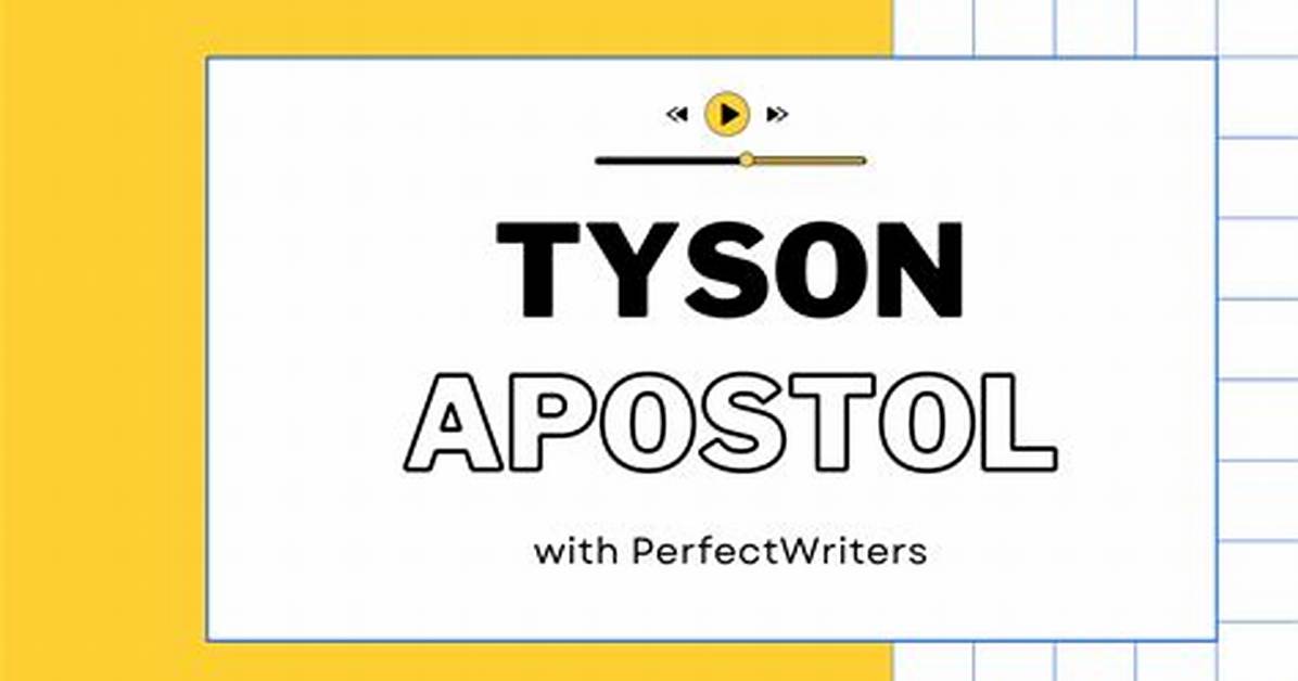 Tyson Apostol Net Worth 2024, Age, Height, Bio, Birthday, Wiki!